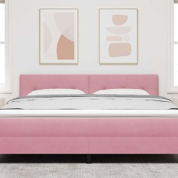 Tête de lit Rose 180 cm Velours 582705582705