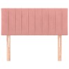 Tête de lit Rose 80x5x78/88 cm Velours 582707582707