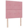 Tête de lit Rose 90 cm Velours 582708582708