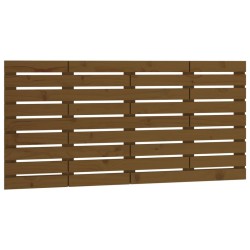 Tête de lit murale Marron miel 146x3x63 cm Bois massif de pin 582709582709