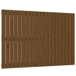 Tête de lit murale Marron miel 127,5x3x90 cm Bois massif de pin 582710582710