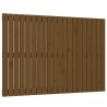 Tête de lit murale Marron miel 127,5x3x90 cm Bois massif de pin 582710582710