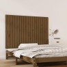 Tête de lit murale Marron miel 127,5x3x90 cm Bois massif de pin 582710582710