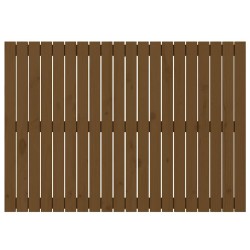 Tête de lit murale Marron miel 127,5x3x90 cm Bois massif de pin 582710582710