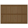 Tête de lit murale Marron miel 127,5x3x90 cm Bois massif de pin 582710582710