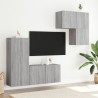 Unités murales TV 4 pcs sonoma gris bois d'ingénierie 582711582711