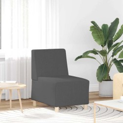 Unité de Sofa Modulaire Sans Accoudoirs 2 pcs Gris foncé 582716582716