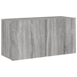 Unités murales TV 5 pcs sonoma gris bois d'ingénierie 582717582717
