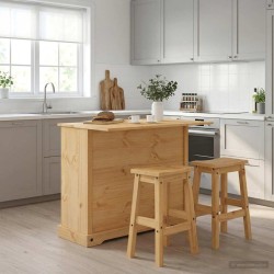 Ensemble Cuisine Îlot avec tiroir Corona 3 pcs Cire de Miel 582720582720