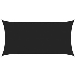 Voile d'ombre Noir 2,5 x 6 m HDPE 582726582726