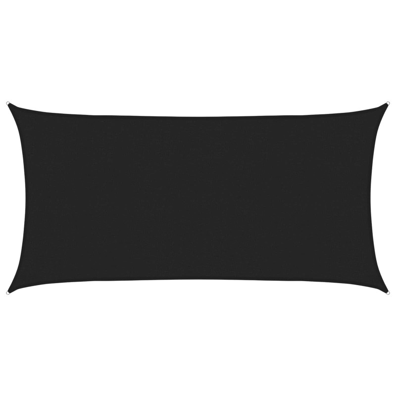 Voile d'ombre Noir 2,5 x 6 m HDPE 582726582726