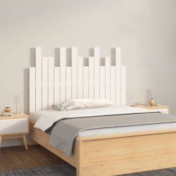 Tête de lit murale Blanc 108x3x80 cm Bois massif de pin 582728582728