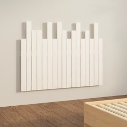 Tête de lit murale Blanc 108x3x80 cm Bois massif de pin 582728582728