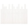 Tête de lit murale Blanc 108x3x80 cm Bois massif de pin 582728582728