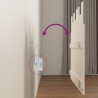 Tête de lit murale Blanc 108x3x80 cm Bois massif de pin 582728582728