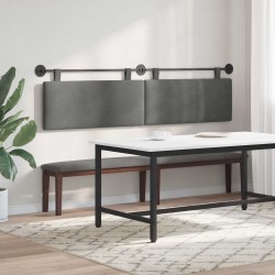 Tête de lit suspendue Gris foncé Tissu en velours côtelé 582729582729