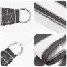 Voile d'ombre 3,5 x 3,5 x 4,9 m HDPE 582734582734