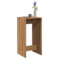 Table de bar chêne artisanal 51x50x103,5 cm bois d'ingénierie 582742582742