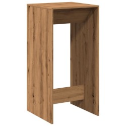Table de bar chêne artisanal 51x50x103,5 cm bois d'ingénierie 582742582742