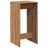 Table de bar chêne artisanal 51x50x103,5 cm bois d'ingénierie 582742582742