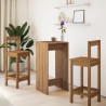 Table de bar chêne artisanal 51x50x103,5 cm bois d'ingénierie 582742582742
