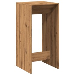 Table de bar chêne artisanal 51x50x103,5 cm bois d'ingénierie 582742582742