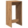 Table de bar chêne artisanal 51x50x103,5 cm bois d'ingénierie 582742582742