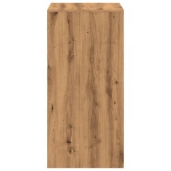 Table de bar chêne artisanal 51x50x103,5 cm bois d'ingénierie 582742582742