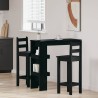 Table de Bar Murale avec étagère Chêne noir 102 x 45 x 103,5 cm 582743582743