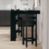 Table de Bar Murale avec étagère Chêne noir 102 x 45 x 103,5 cm 582743582743