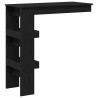 Table de Bar Murale avec étagère Chêne noir 102 x 45 x 103,5 cm 582743582743