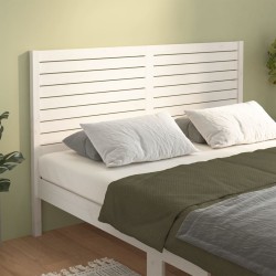 Tête de lit Blanc 126x4x100 cm Bois massif de pin 582744582744