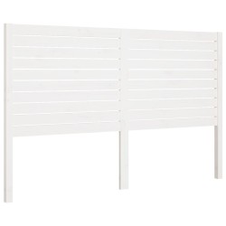 Tête de lit Blanc 126x4x100 cm Bois massif de pin 582744582744