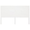 Tête de lit Blanc 126x4x100 cm Bois massif de pin 582744582744