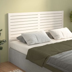 Tête de lit Blanc 126x4x100 cm Bois massif de pin 582744582744