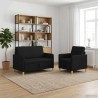 Canapé avec rangement 2 pcs Noir Polyester 582750582750