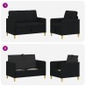 Canapé avec rangement 2 pcs Noir Polyester 582750582750