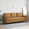 Canapé à 3 places Marron 180 cm Velours 582752582752