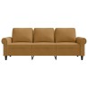 Canapé à 3 places Marron 180 cm Velours 582752582752