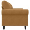Canapé à 3 places Marron 180 cm Velours 582752582752