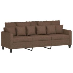 Canapé à 3 places Marron 180 cm Tissu 582753582753