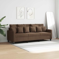 Canapé à 3 places Marron 180 cm Tissu 582753582753