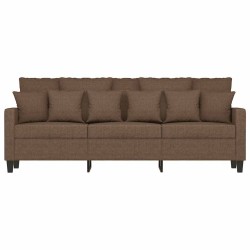 Canapé à 3 places Marron 180 cm Tissu 582753582753
