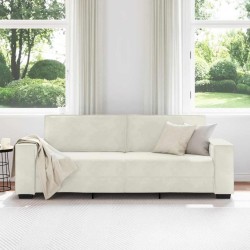 Canapé à 3 places Crème 220x78x84 cm Velours 582754582754