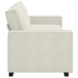 Canapé à 3 places Crème 220x78x84 cm Velours 582754582754