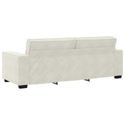 Canapé à 3 places Crème 220x78x84 cm Velours 582754582754