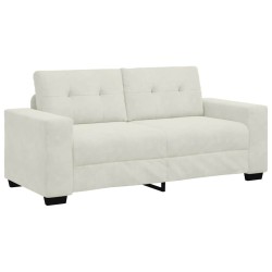 Canapé deux places crème 180x77x82 cm velours 582755582755