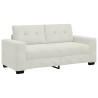 Canapé deux places crème 180x77x82 cm velours 582755582755