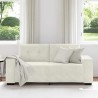 Canapé deux places crème 180x77x82 cm velours 582755582755