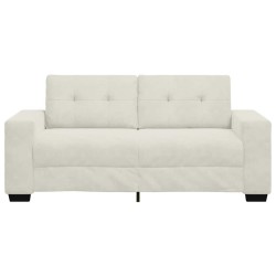 Canapé deux places crème 180x77x82 cm velours 582755582755
